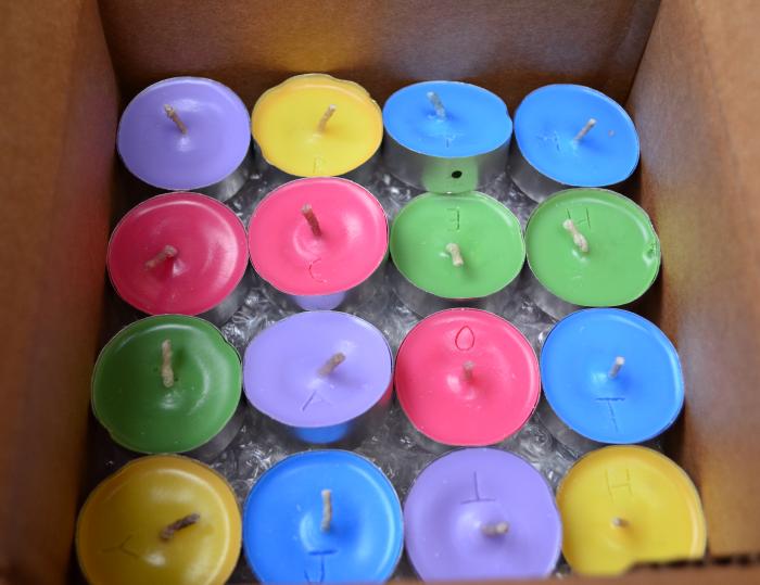Candles in original packaging