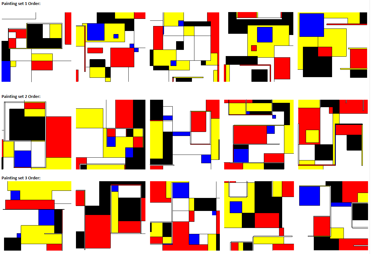 Machine generated alternative text: Painting set 1 Order: Painting set 2 Order: Painting set 3 Order: 